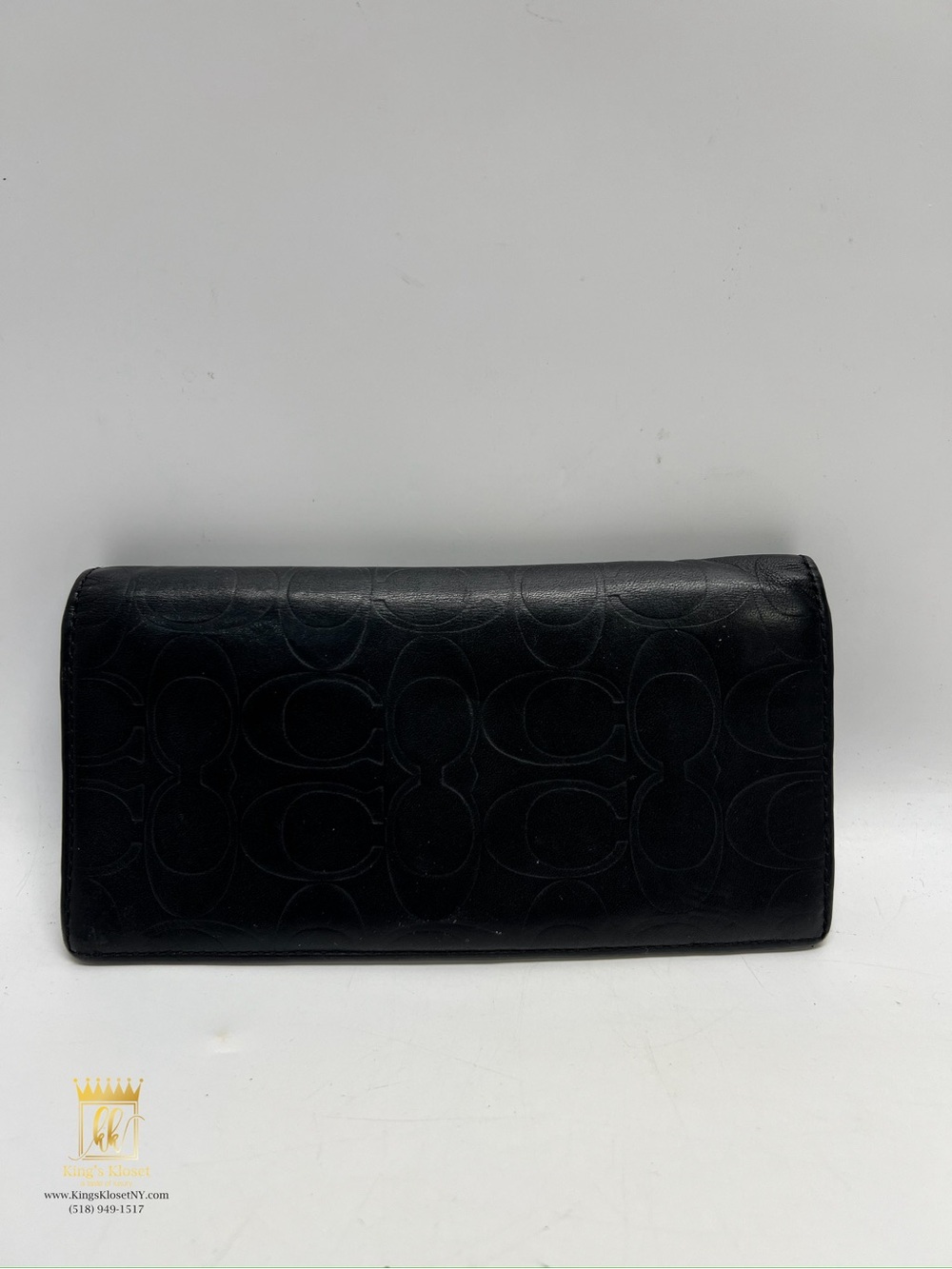 Coach Embossed Leather Wallet - Picture 2 of 11